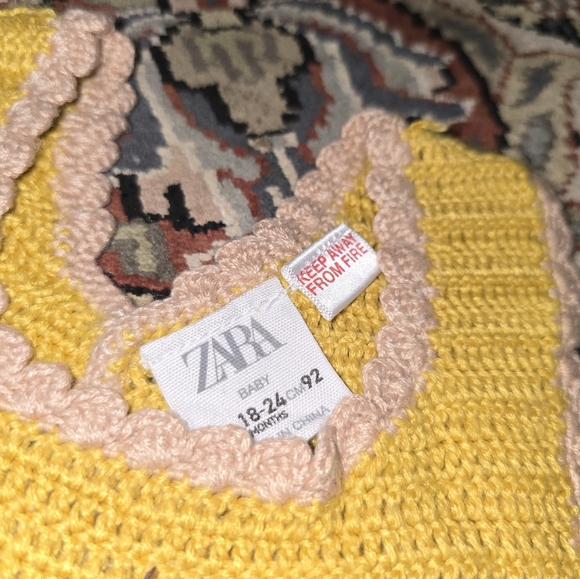 Zara Crochet Knit 2-Toned Playsuit - Picture 3 of 5